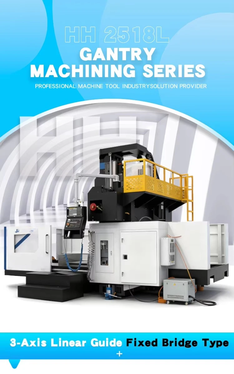 High-Speed Precision BT50  3-Axis Gantry CNC Router with Automatic Tool Changer and Vacuum Table for Efficient Aluminum