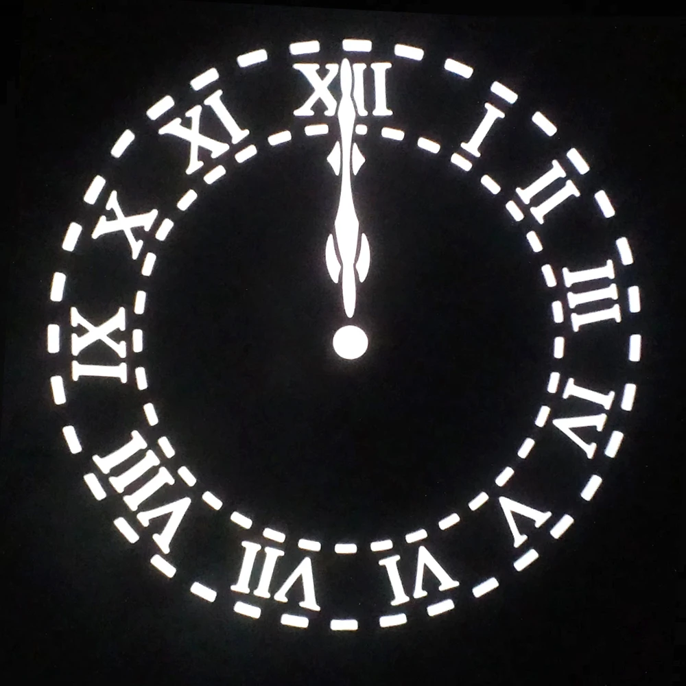 Midnight Clock gobo Stainless steel diameter 66mm 86mm