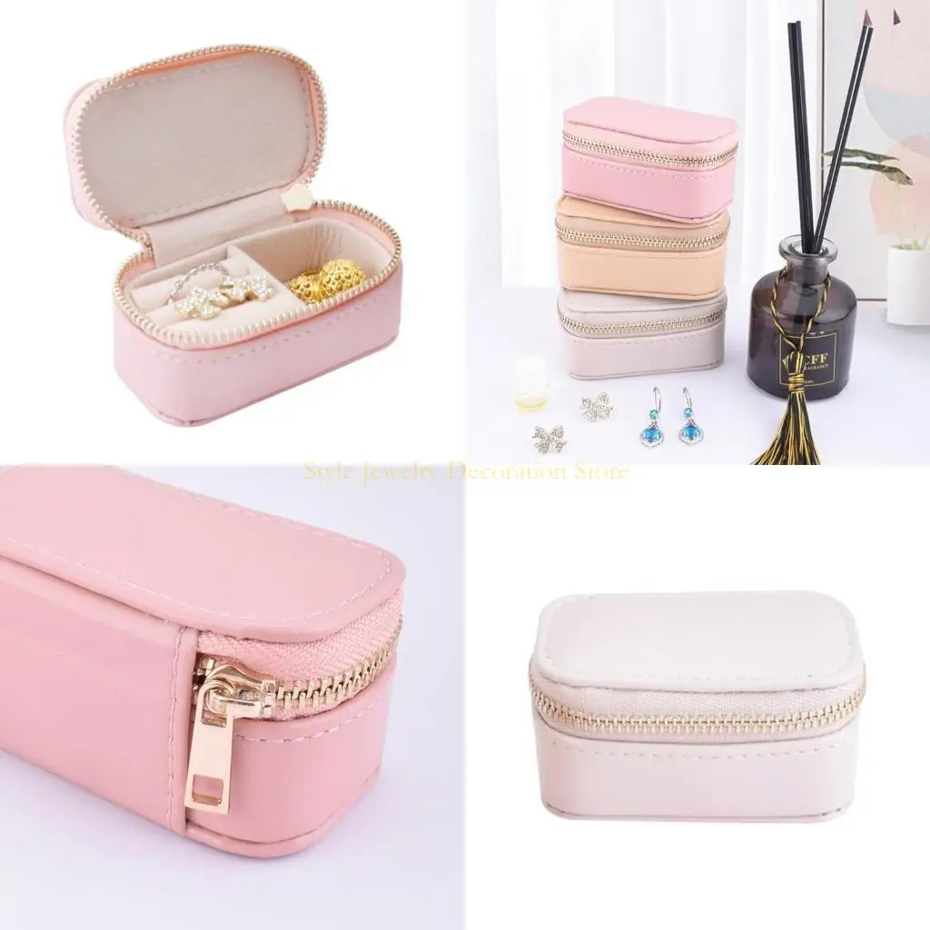 

D46E Практический ювелирный организатор ящик для хранения женского портативного витрины элегантный организатор ювелирных на