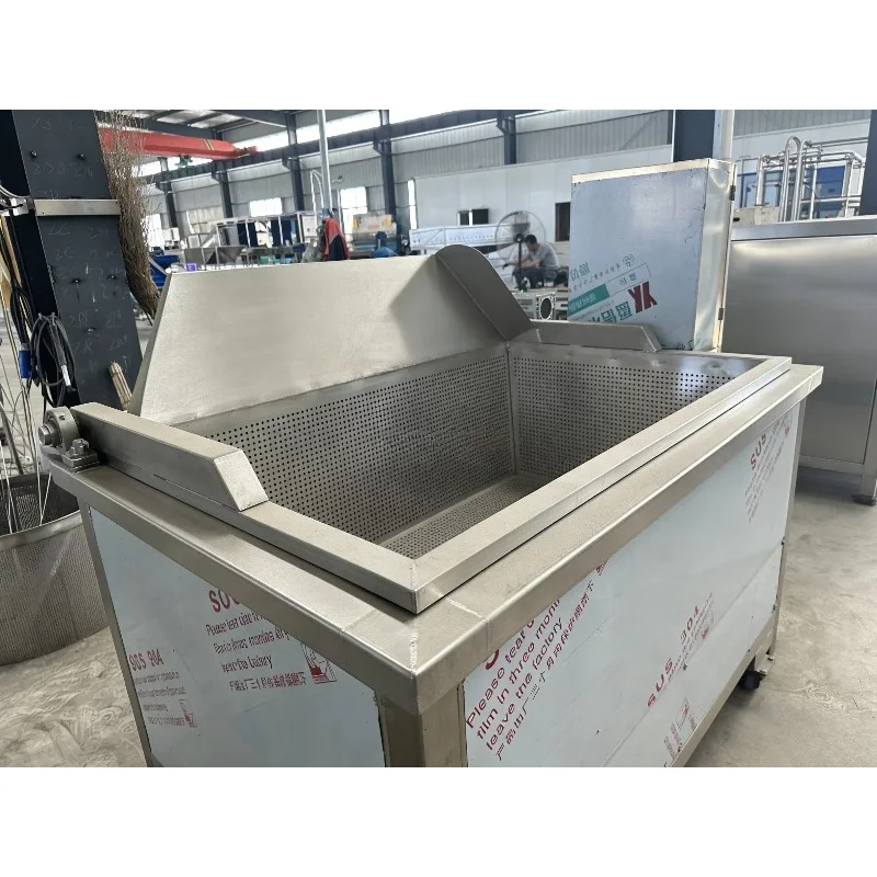 Customized Automatic Tilting Square Deep Fryer Uniform Heating Catering Frying Equipment For Restaurant