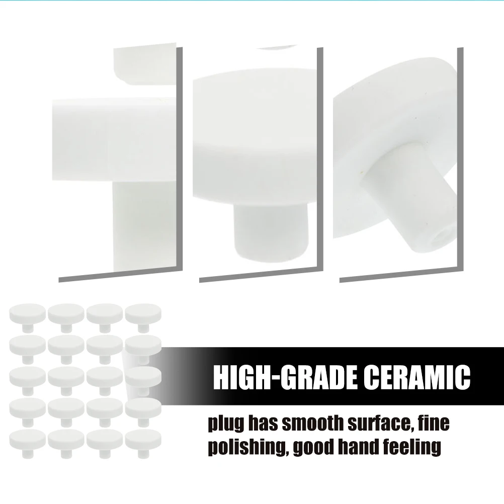 

30Pcs Coral Plugs Ceramic Bases Smooth Surface Fish Tank Supplies Coral Plugs Fish Tank Supplies Broken Limb Seat