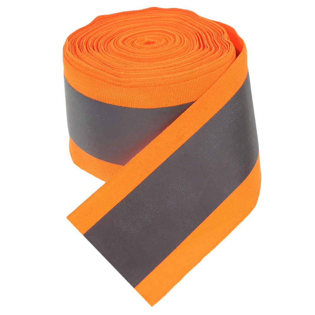 

Reflective Webbing Fluorescent Green Polyester Reflective Safety Strips For Apparel Bags Outdoor Activities High Visibility