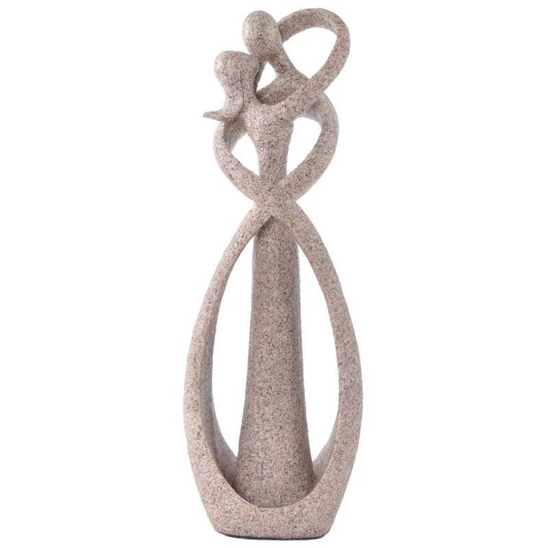 

Resin Crafts Ornament Abstract Character Sandstone Creative Art Home Decoration Wedding Festival Gifts Couple Gifts
