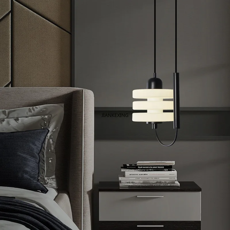 Candelabro LED de diseño moderno para dormitorio, lámpara de mesita de noche, decoración de la casa, iluminación, diseño de suspensión, lustres, luminarias