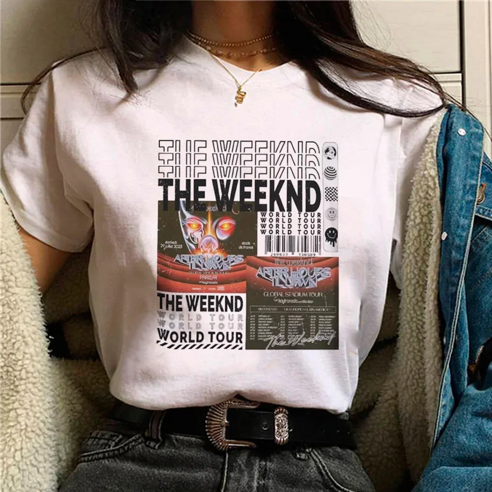 the Weeknd top women summer top girl y2k comic graphic clothes