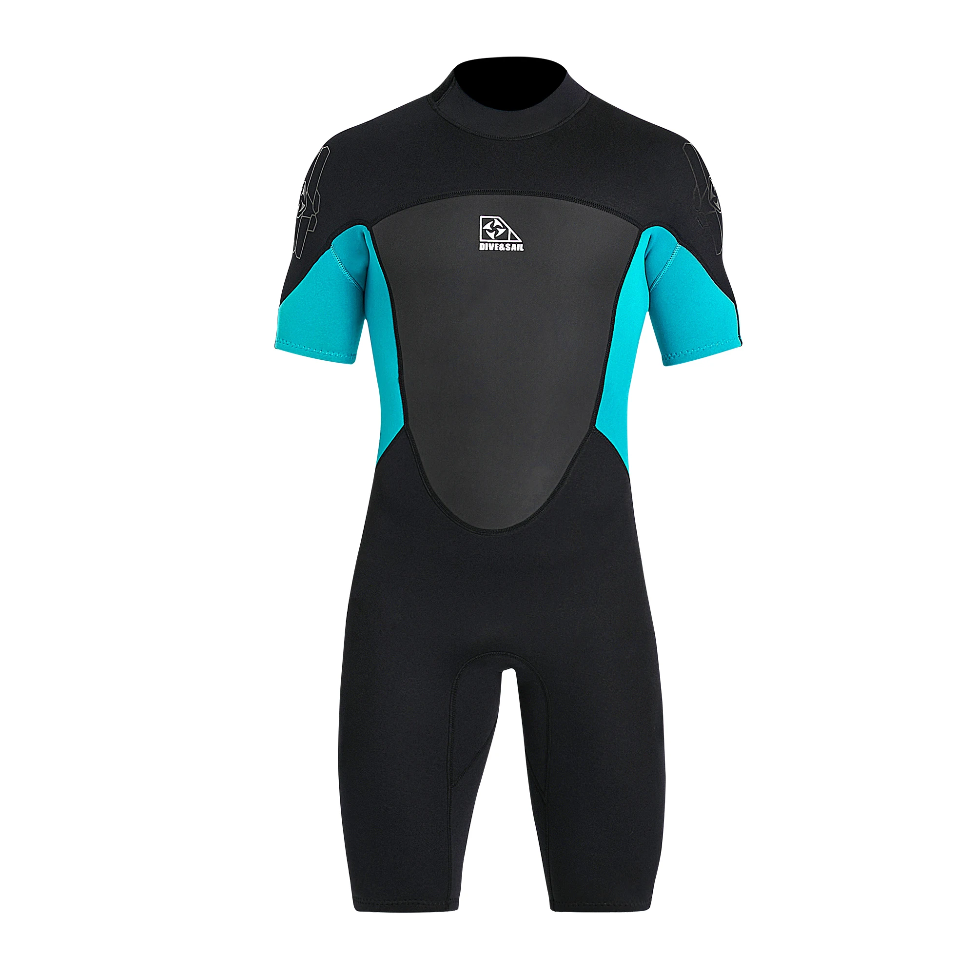 Mens Neoprene Diving Wet Suits, Shorty/Short Sleeve Youth/Adult/Women 2mm or 3mm Full Body Thermal Swimsuit Scuba Surfing