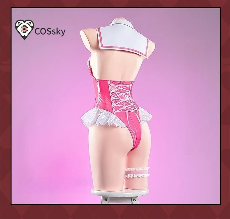 

Костюм для косплея аниме-персонажа Шимоэ Кохару из Blue Archive: магический девичий образ, милый розовый кожаный комбинезон, перчатки, реквизит, бикини-униформа на Хэллоуин