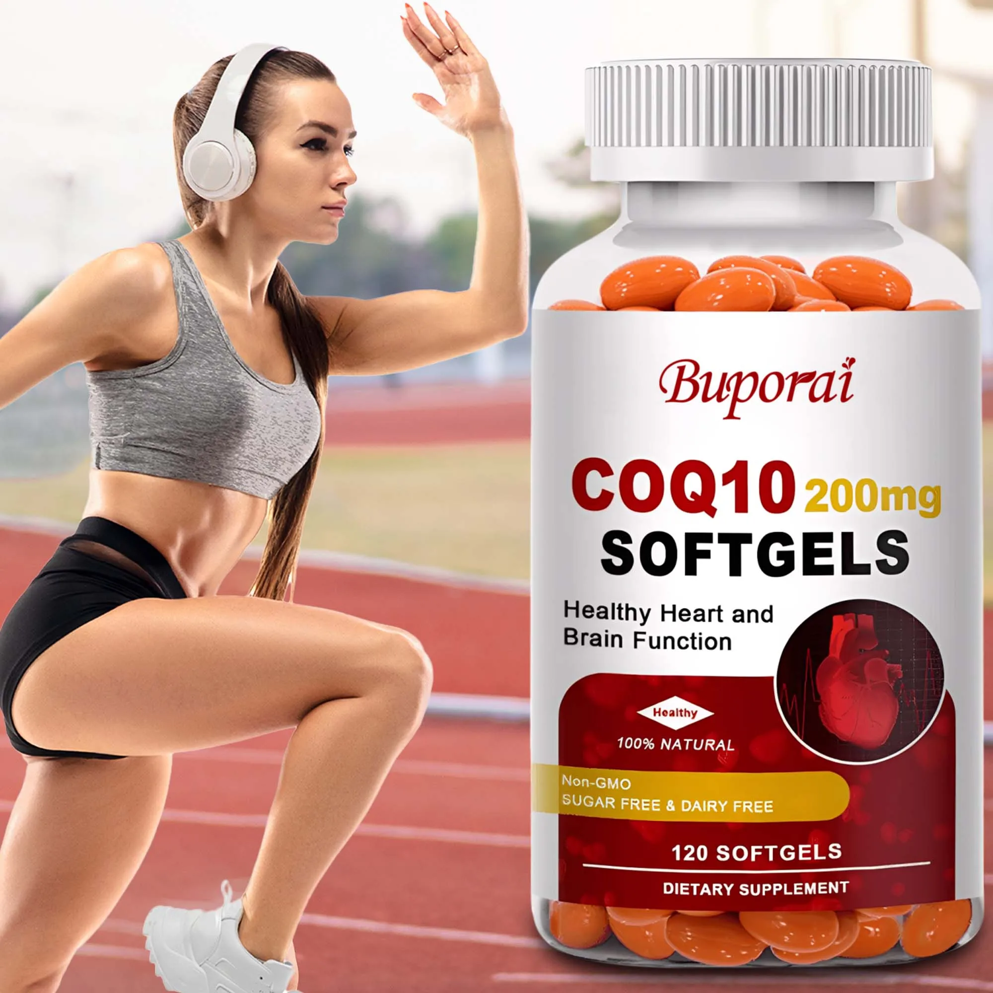 

Мягкие капсулы COQ10 по 200 мг — способствующие энергетическое производство и кровообращение, поддерживают здоровье сердца, успокаивает нервы, антиоксидант