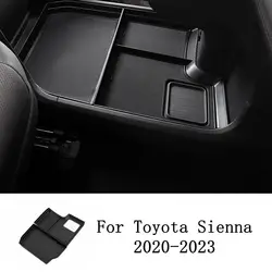 for Toyota Sienna 2020 2021 2022 2023 Center Console Armrest Storage Box Accessories BLACK