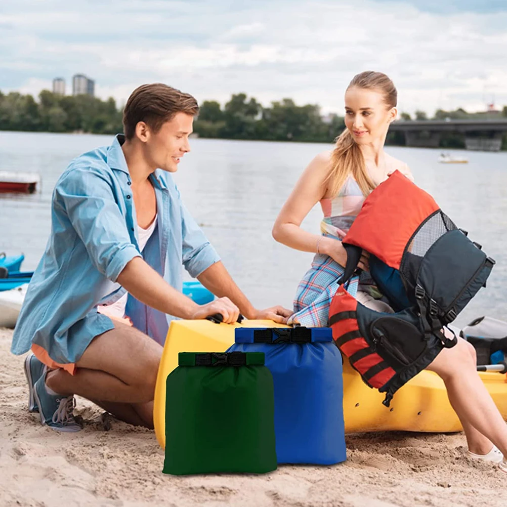 6Pcs Dry Bag Waterproof Roll Top Pouch Multipurpose Floating Storage for Camping Hiking Backpacking Outdoor Sports Equipment