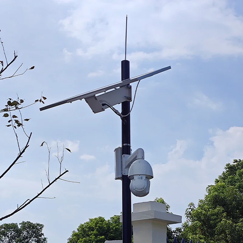 Pengisian Daya Efisien Penggunaan Luar Ruangan Tahan Lama Kamera Keamanan Panel Surya Kamera Panel Surya 4g