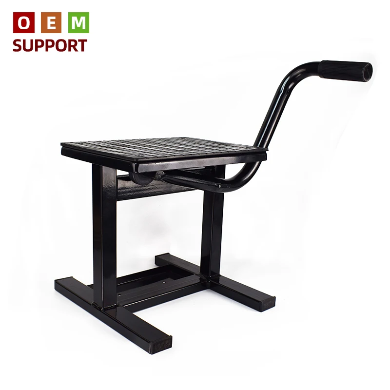 

KARLION Steel Motorcycle Stand Max 160KG Rubber Surface Crank Platform Size 30cmx24cm Black CE Certified 10-Year Lifetime