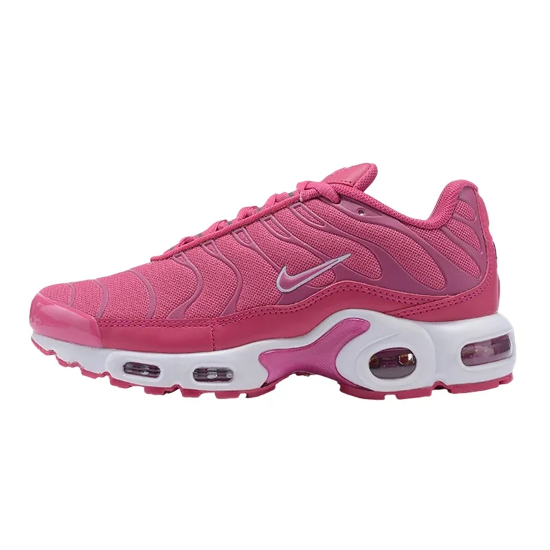 Nike Air Max Plus Girls Running Shoes - Anti Slip, Durable, Comfortable, Sports Shock Absorbent, Breathable, Deep Pink