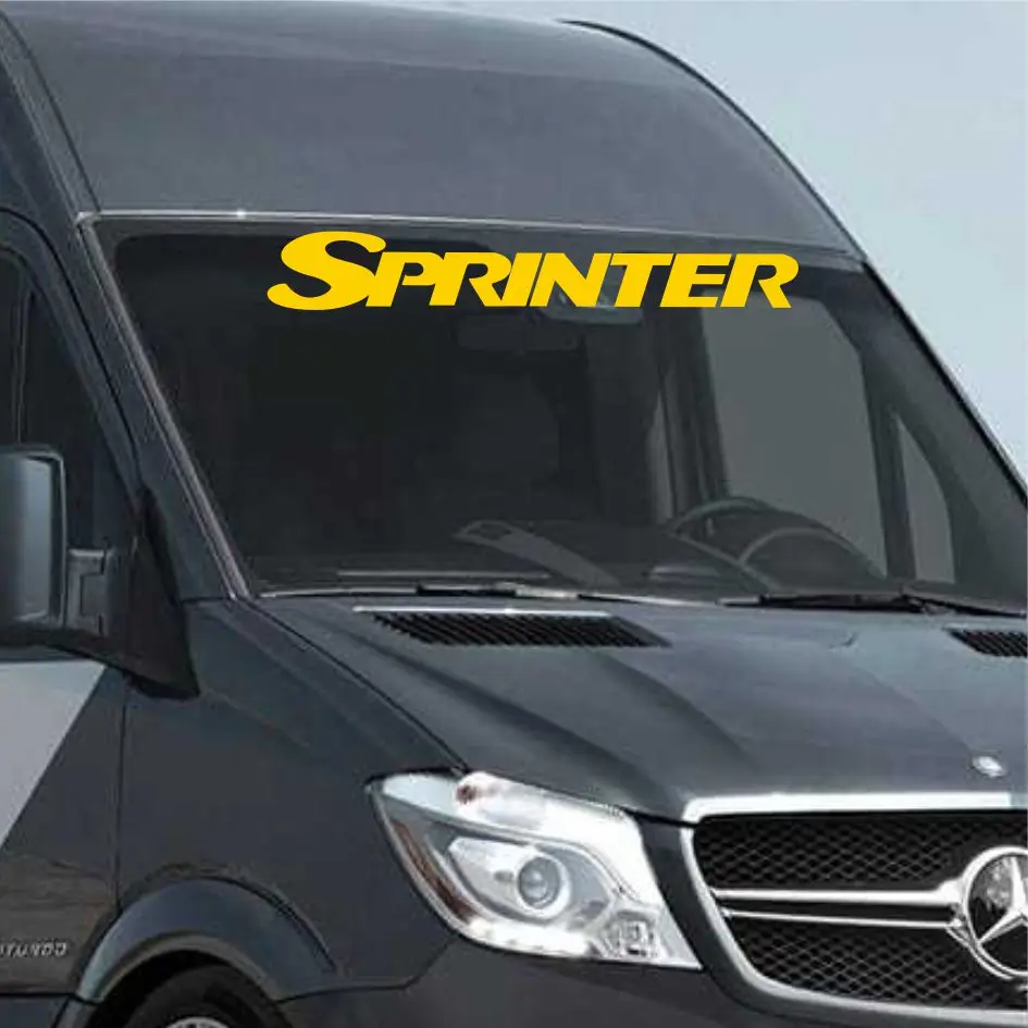 

Car Front Windshield Vinyl Decal Creative Windscreen Window Sticker For Mercedes Benz Sprinter 903 906 907 Van Accessories