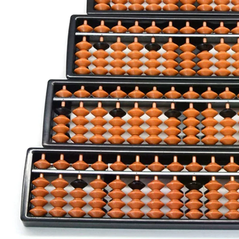 7/9/11/13/15/17 Digit Rods Standard Abacus Brown Bead Soroban Calculator Counting Tool Mathematics Beginners Caculating Toys