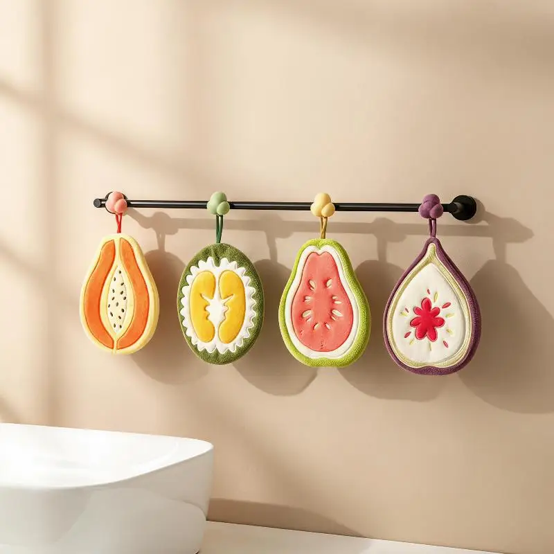 Absorbent Hand Towels Kitchen Hanging Towels For Hands Kitchen Accessories Bathroom Washing Hand Towels