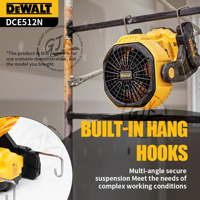 DeWalt DCE512 DCE512N DCE512B 20V MAX Li-Ion 11" Jobsite Fan Cordless NEW