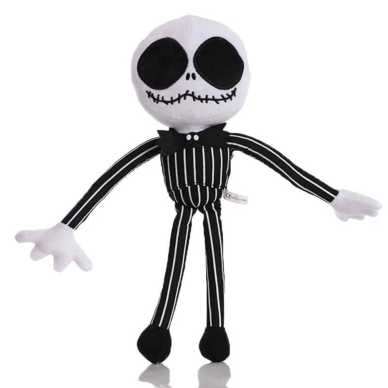 Muñeco de la película pesadilla antes de Navidad para niños, juguete de calavera de Jack, almohada suave, regalos de cumpleaños, Colección, 40cm