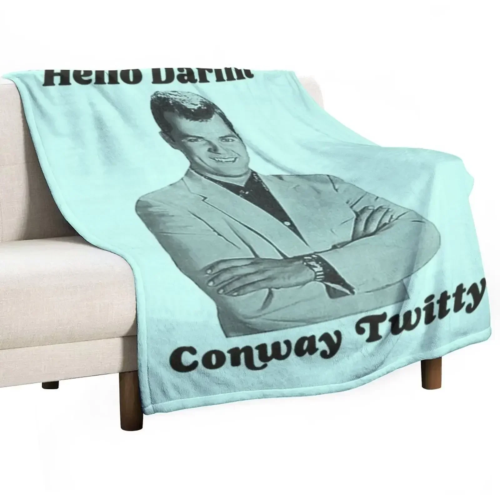 

Conway Twitty Throw Blanket Plaid on the sofa Sofa Quilt Soft Beds Blankets