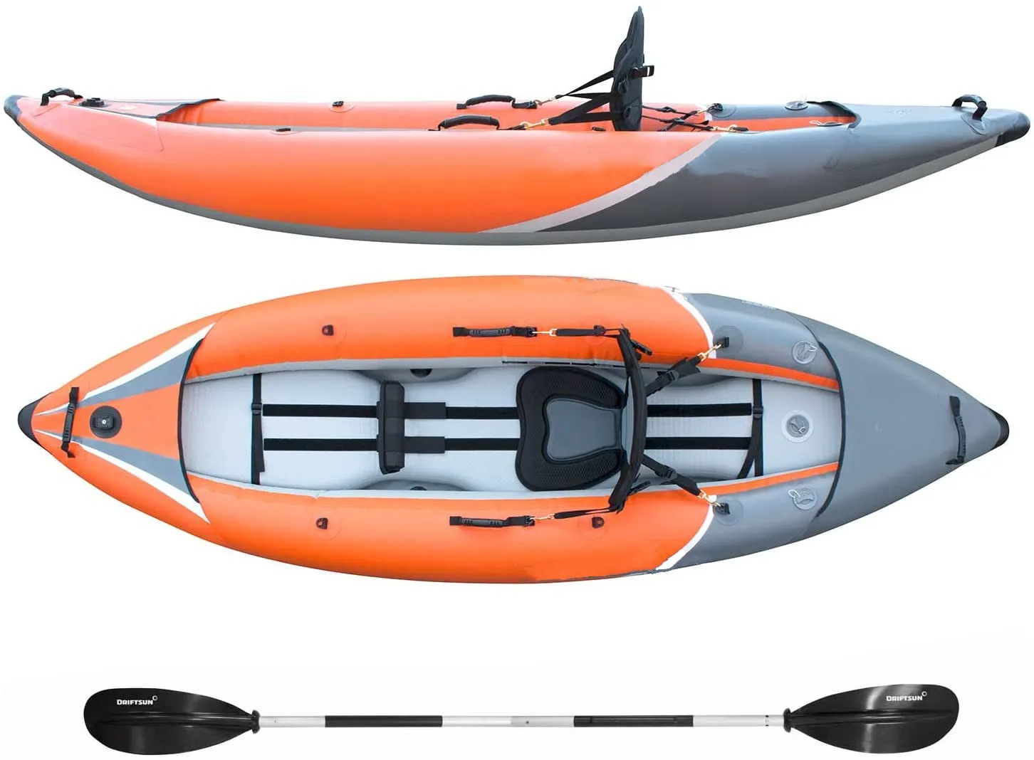 Kayaks 2 Man Kayak inflável Caiaque de pesca