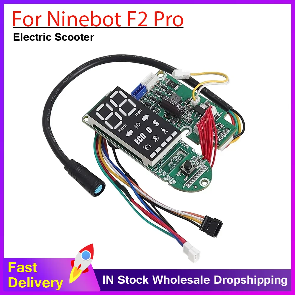 E-Scooter Dashboard Circuit Board for Ninebot F2 Pro Electric Scooter Parts LED Display Gauge Parts Replacement Accessories