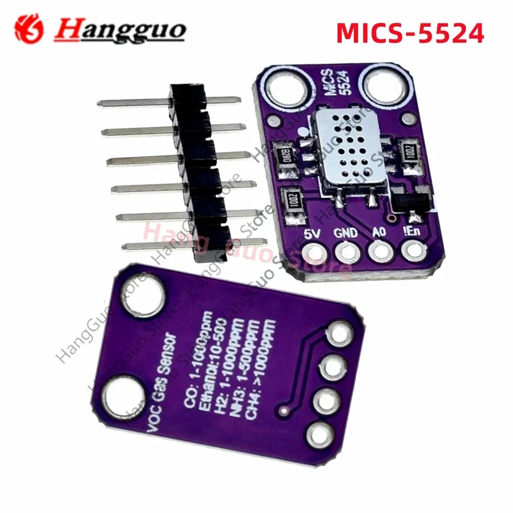MICS-5524 Air Quality Gas Sensor Module Carbon Monoxide Hydrogen Methane Ethanol H2 CO MICS5524 Detection Board For Arduino