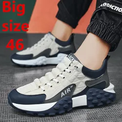 2024 New Tennis Men's Sneakers Platform Running Shoes for Men Casual Sneaker Chunky Luxury Brand Male Big size 46 Sports Shoes