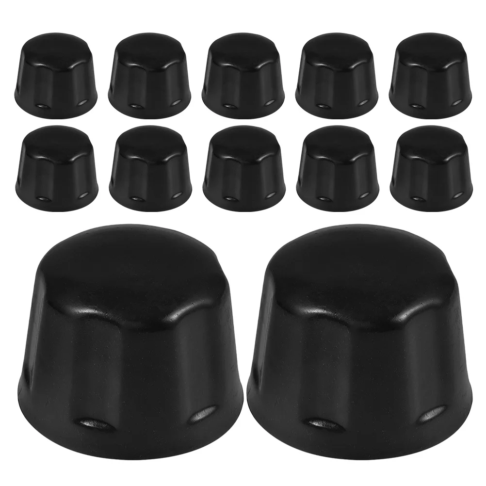 

12pcs Sandrail Accessories Rubber Wheel Hub Caps 110-250Cc Atv Trailer Bearing Cover Rim Protector For Beach Offroad Use