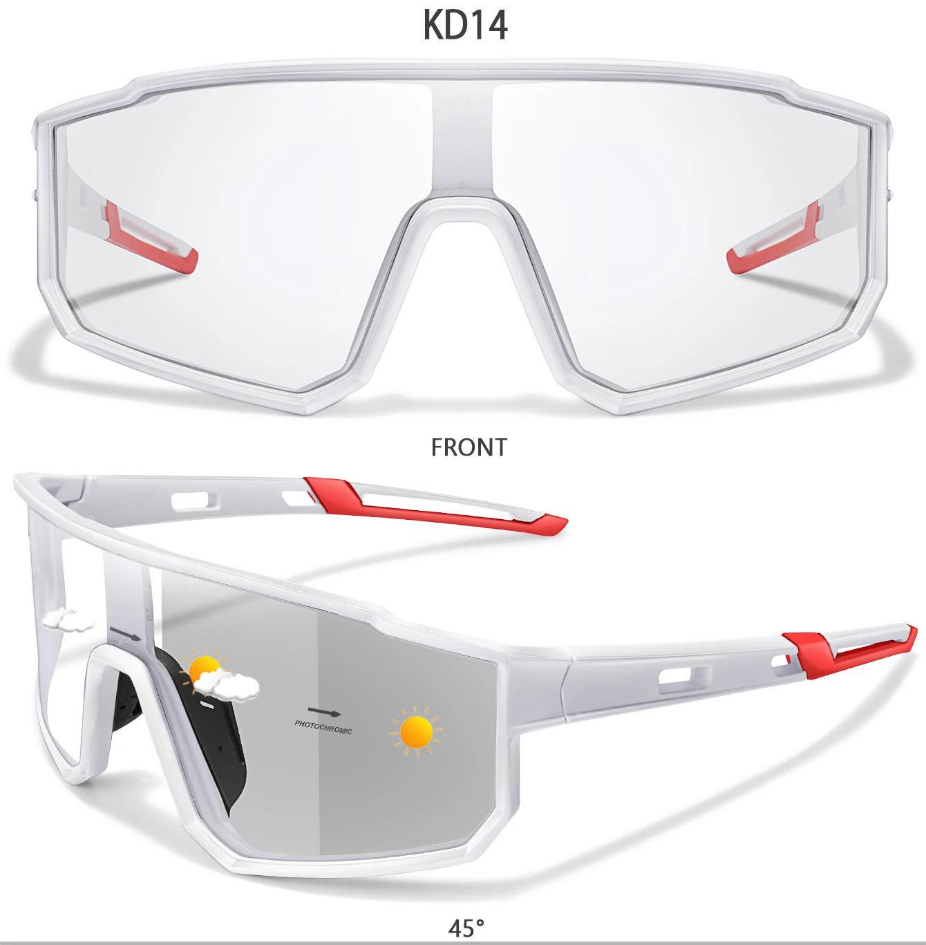 Photochrome Sonnenbrille Neue Stil Marke Männer Frauen Komfortable Winddicht Radfahren Gläser für Fahrrad MTB Fahrrad Laufen Angeln – Detail 10