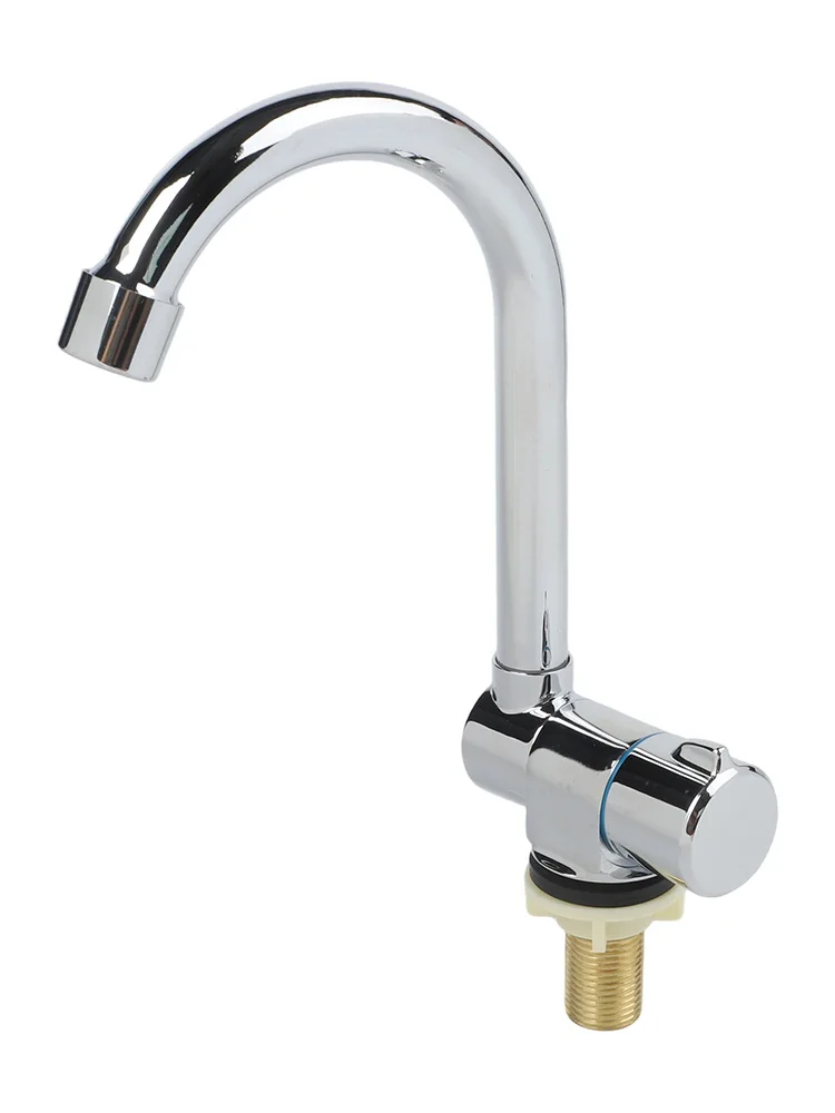 Вращающийся на 360° смеситель для ополаскивания овощей. Простая установка. Хромированный смеситель. Совместим со стандартными раковинами. Простая установка.