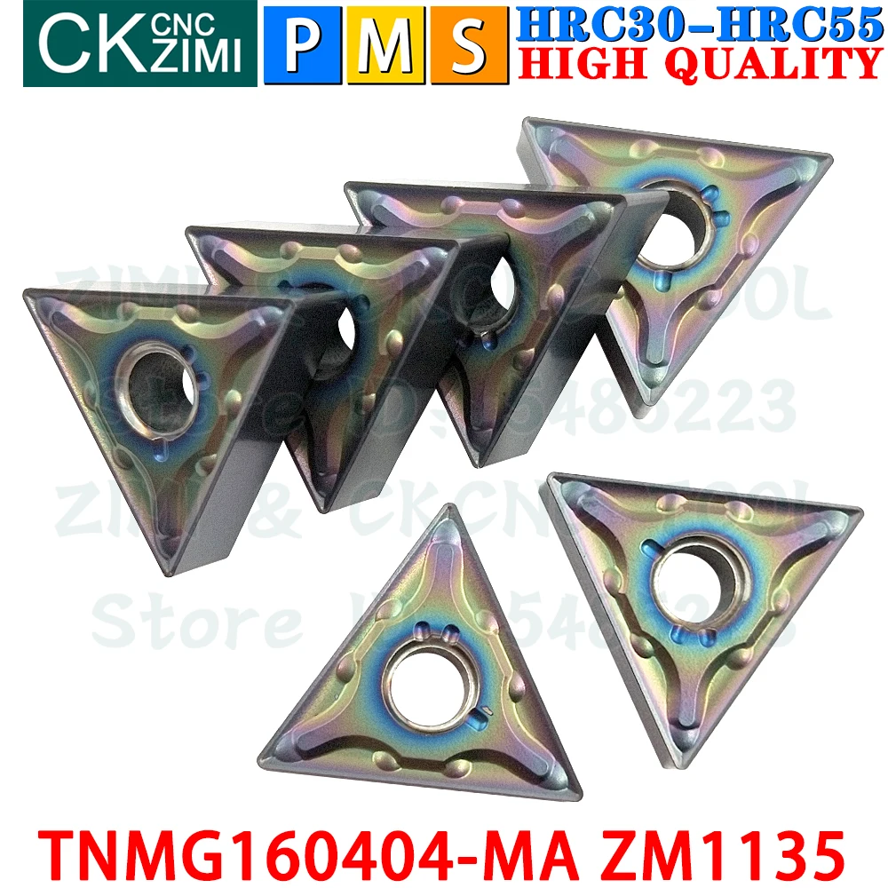 TNMG160404-MA ZM1135 TNMG 160404 MA ZM1135 إدراجات كربيد خارجية أدوات إدراج تحول TNMG CNC مخرطة معدنية ميكانيكية أدوات قطع تحول