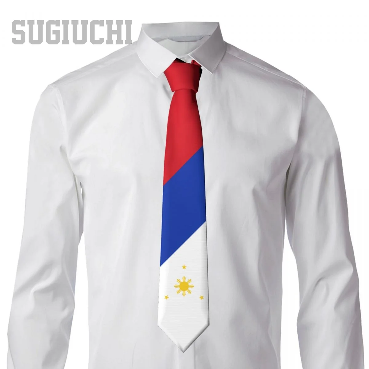 Philippines Flag Emblem Men Women Neck Ties Casual Plaid Tie Suits Slim Wedding Party Business Necktie Gravatas