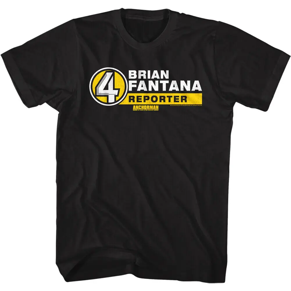 Anchorman Brian Fantana Channel 4 News Reporter Men's T Shirt Movie Merch