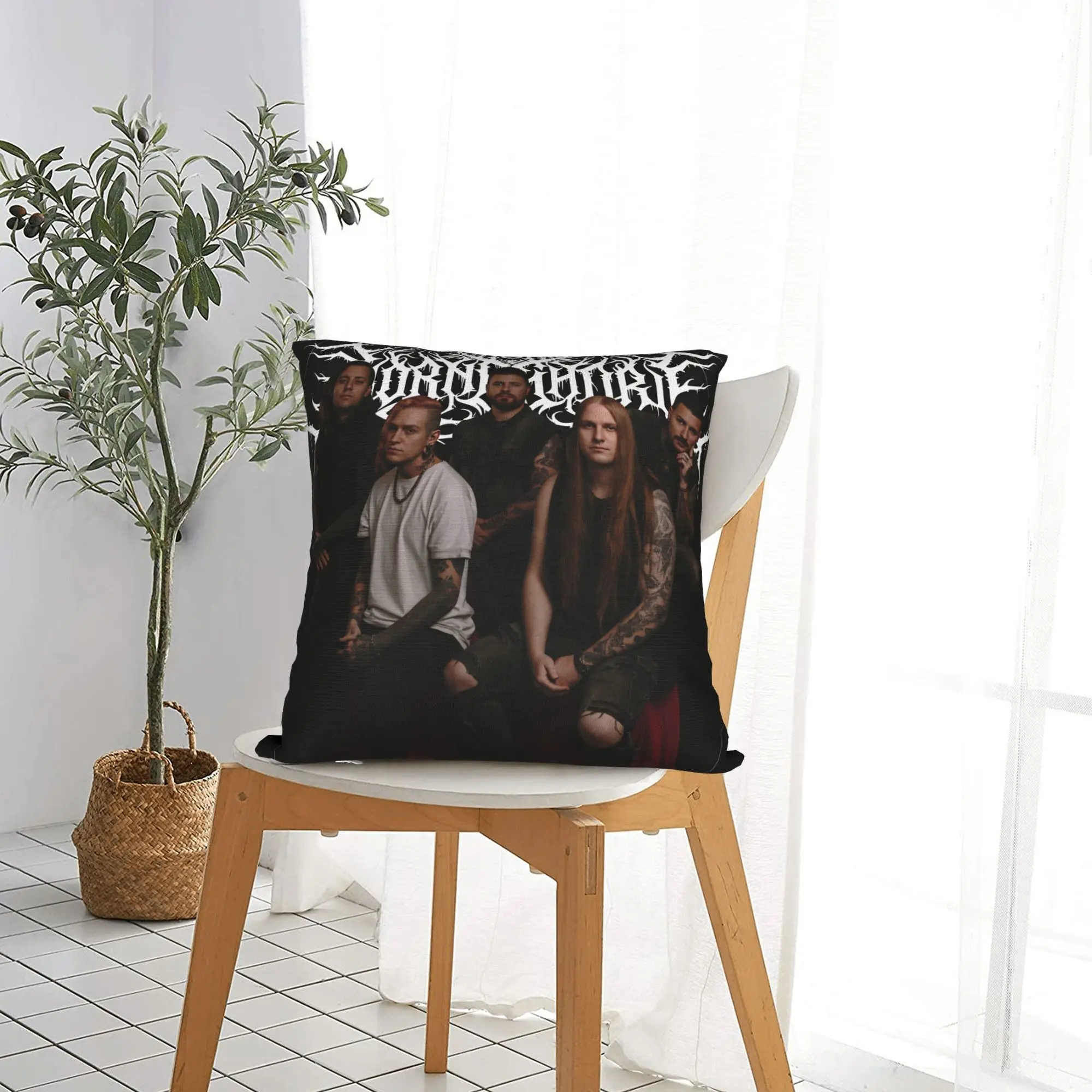 L-Lorna Shore Pillow Case  Square Pillow Cover Kawaii Cushion Cover For Sofa Bedroom Home Decor