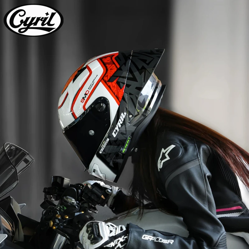 ECE DOT Certification Motorcycle Full Helmet Large Tail Retro Cruise Motorcycle Helmet Double Lens Capacete Masculino Casco Moto