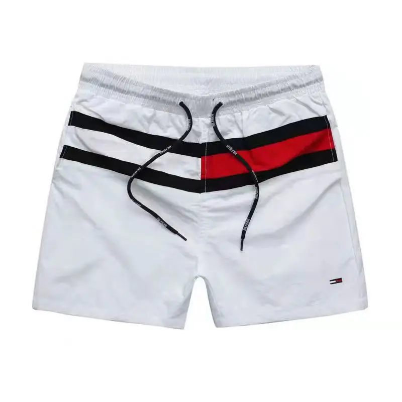 Pantalones de playa informales de secado rápido para hombre y mujer, bordado transpirable, Fitness, entrenamiento de Jogging, deportes de verano