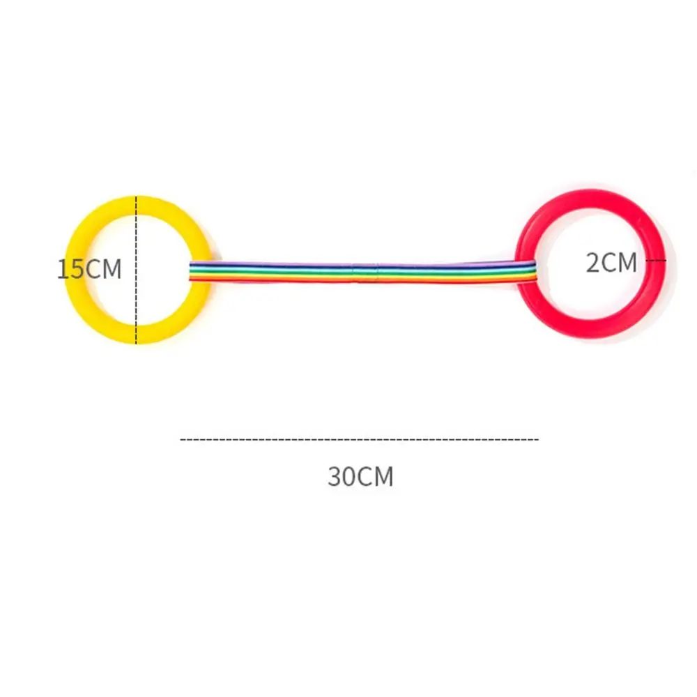 Corda da passeggio portatile Anti-perso estensibile colorata per bambini anelli per cintura transizione linee prescolari insegnanti per bambini