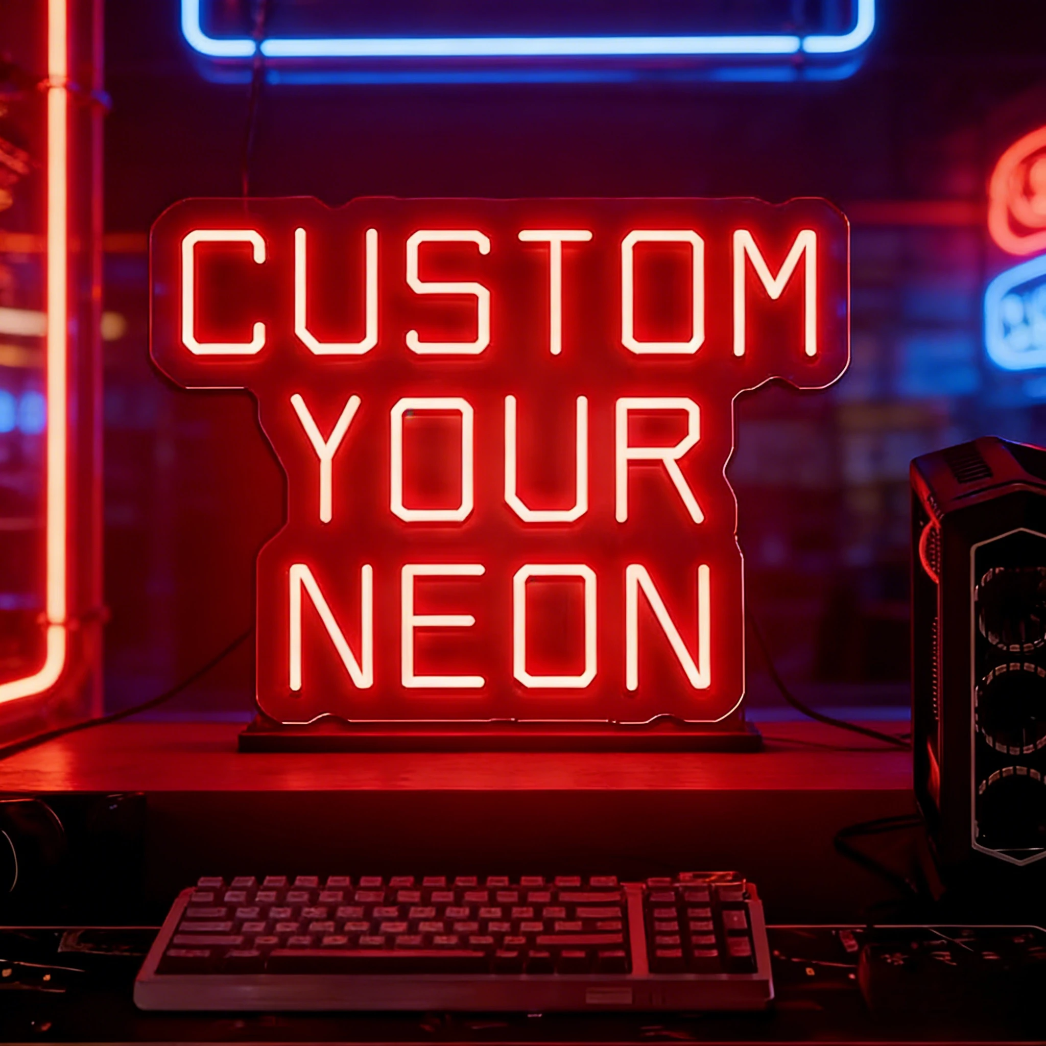 

Неоновая LED-вывеска на заказ с тремя рядами букв, персонализированный настенный декор для спальни, вечеринки, свадьбы, дня рождения, идеальный подарок на Новый год, персонализированный LED-светильник