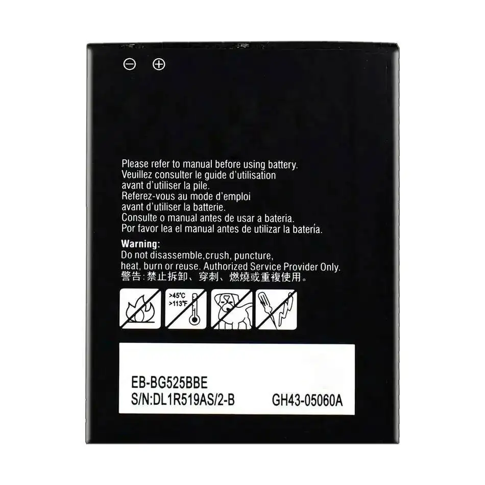 

Аккумулятор для мобильного телефона емкостью 3000 мАч EB-BG525BBE для Samsung Galaxy Xcover 5 G525F G525S