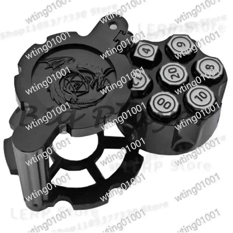 for Revolver Bullet Dice Zinc Alloy Metal Novelty Toy Board Game Party Drinking Tabletop Entertainment Reunion Gift