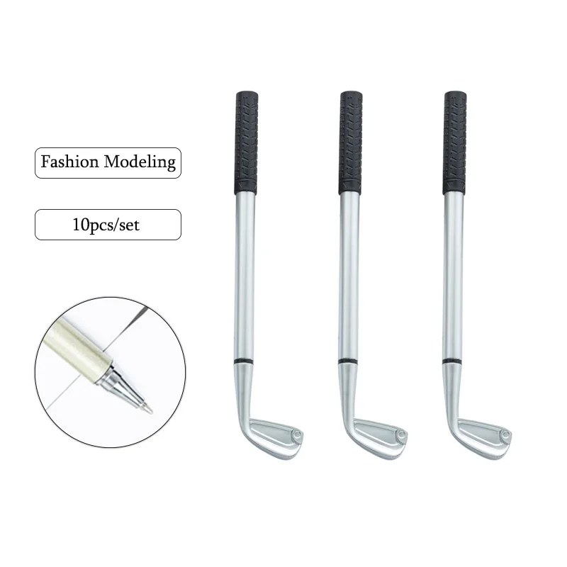 

10PCS Creative Golf Club Ballpoint Pen Plastic Ballpoint Pen Golf Club Styling Pen Office Advertising Gift Pens