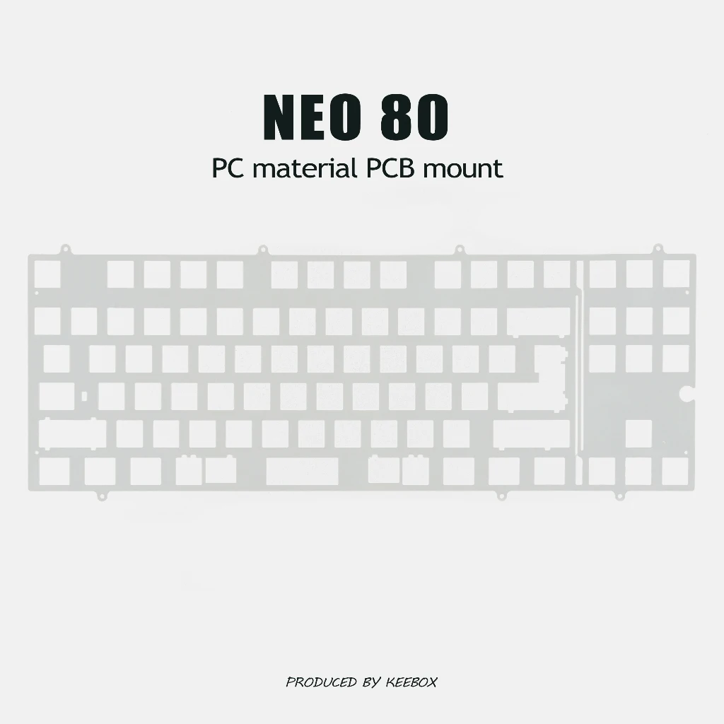 Keebox Neo80 Mechanical Keyboard Kit Positioning Plate Aluminum Plate FR4 POM PC Keyboard Plate PCB Mount Plate Mount