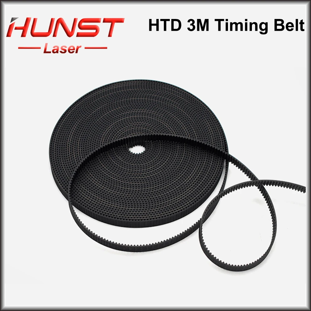 HTD 3M PU Open Timing Belt Width 5mm-40mm Transmission Synchronous 3M Belt For CO2 Laser Engraving Cutting Machine Motor Belt