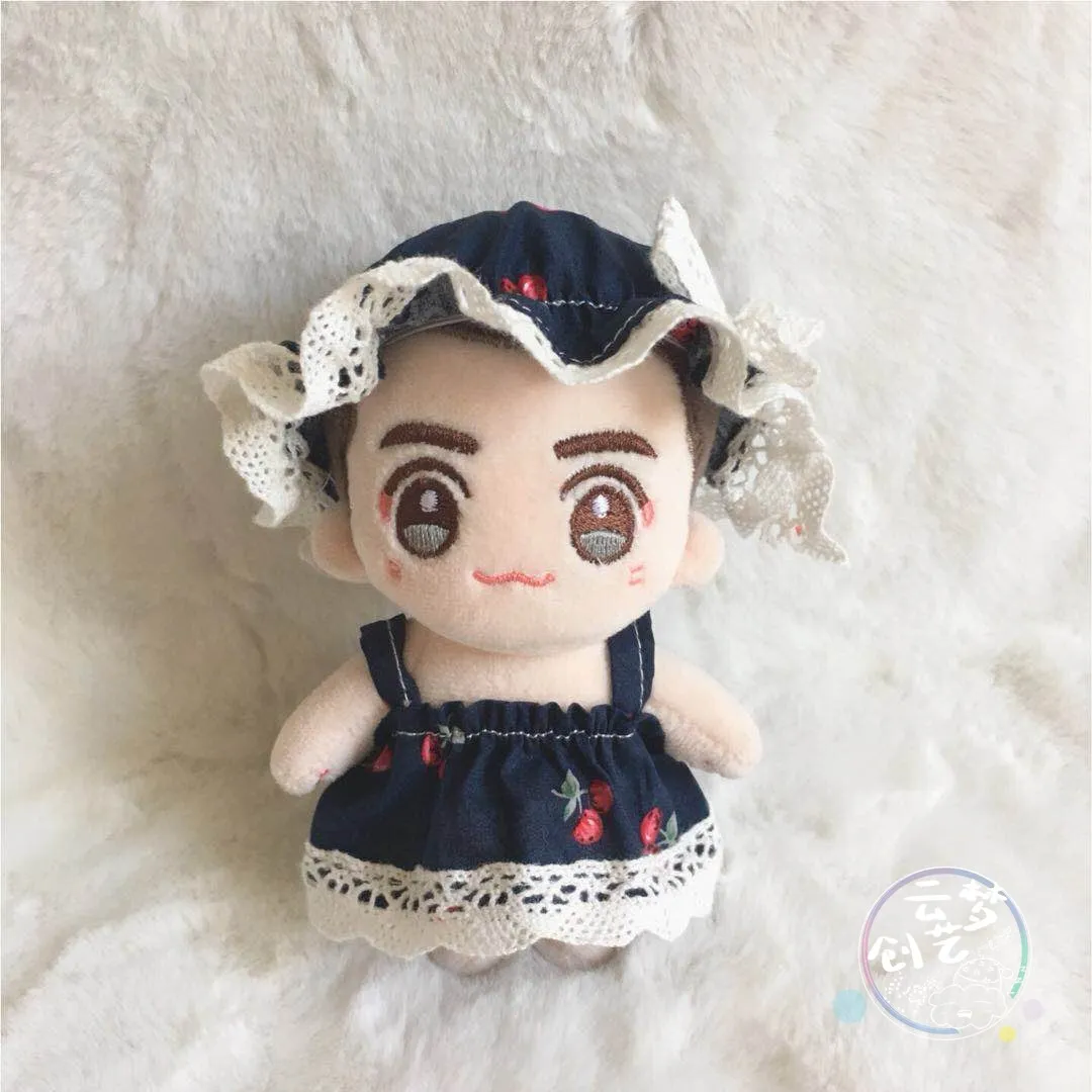 Hand-made 10cm doll clothes starfish normal body universal cute summer dress set without dolls