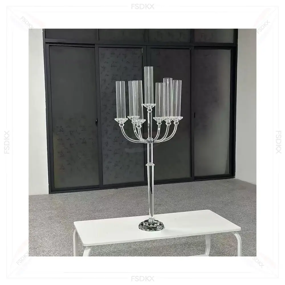 FSDKX Decorations White Electronic Candle Custom Logo-Unique Props for Wedding Halloween