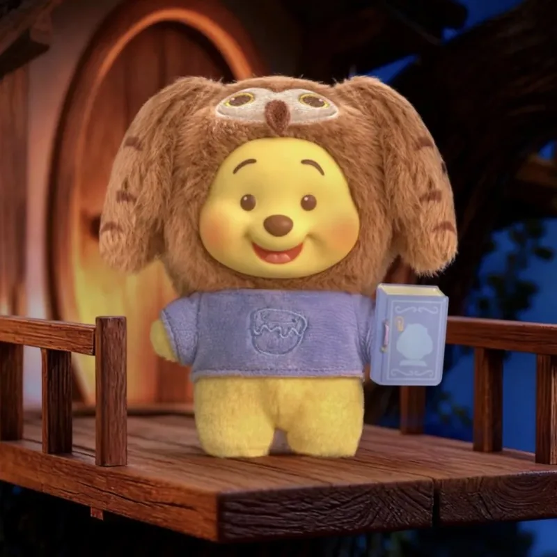 Libro de cuentos de animales Original de Winnie The Pooh, caja ciega de cara de vinilo, colgante, bolsa de muñeca, colección de decoración, regalo de Navidad para niños