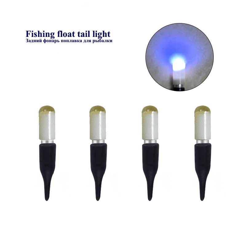 4Sets Luminous Fishing Floats Tail LED Electronic Light+4 CR311+1 Bag Hooks Drifting LED Electric Light Fishing Tackle