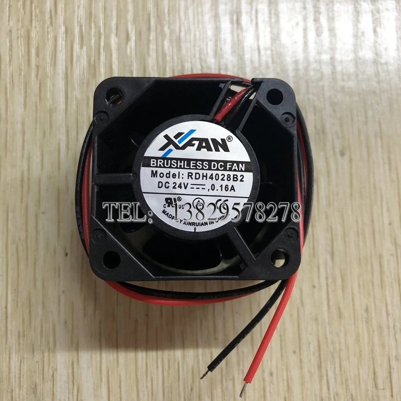

Ltsf For XFAN RDH4028B2 DC 24V 0.16A 40x40x28mm 2-Wire Server Cooling Fan 4cm