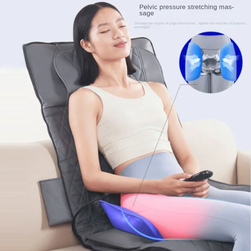 Upgrade Vibration Airbag Swing Heated Neck Massagers Full Body Massage Mats Massage Mattress Traction Lumbar with Remote Control