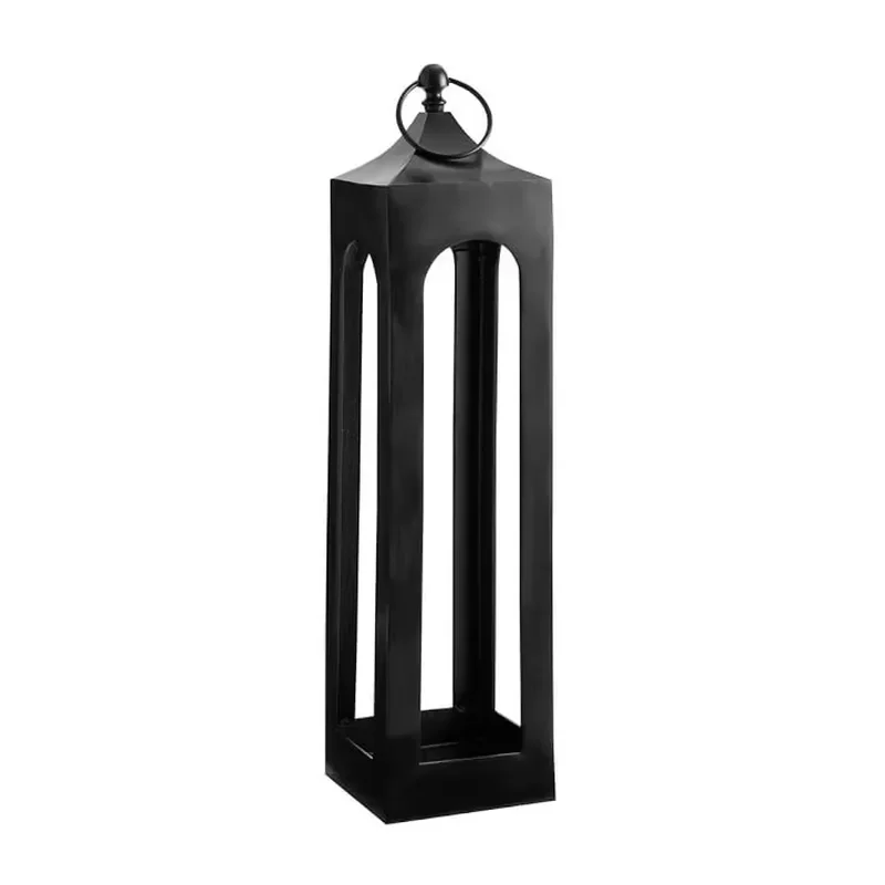 Large Size LED Candle Light Outdoor Home Decoration Hanging Metal Lantern Jar for Garden Patio Party Ambient Lighting Decor